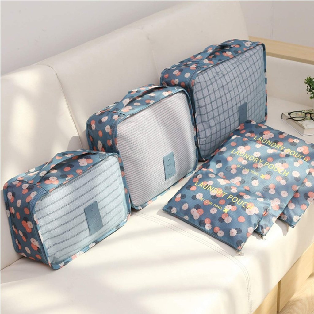 Packing Cube Travel Organizer for Men and Women Luggage Laundry Clothes Storage Pouch Bags