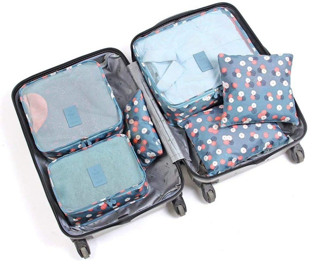 Packing Cube Travel Organizer for Men and Women Luggage Laundry Clothes Storage Pouch Bags